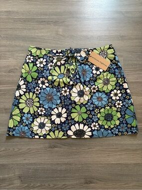 NWT Princess Highway Blue & Green Floral Mini Skirt